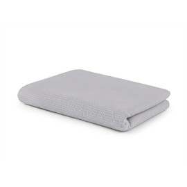 SETEX Waffle Pique Cuddly Blanket, Versatile Blanket Made of 100% Cotton, Suitable as a Blanket, Bedspread, Summer Blanket, Outdoor Blanket and More, 150 x 200 cm, Light Grey