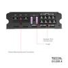 Recoil DI1200-4 Full-Range Class-D 4-Channel Car Audio Amplifier, 2,400 Watts,