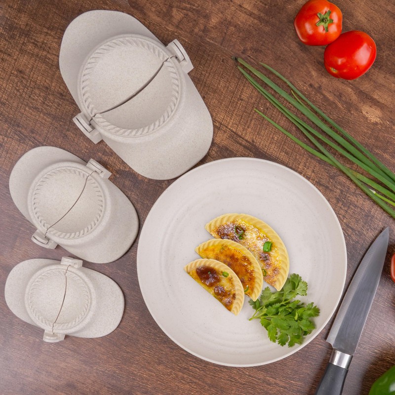 Winter Shore Dumpling Maker & Empanadas Maker Set with Round