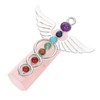 Gatuida Delicate Angel Hexagonal Column Crystal Stone Pendant Ornament for
