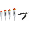 Set of 4 x Jenzi Predator Fish Float Clear Transparent