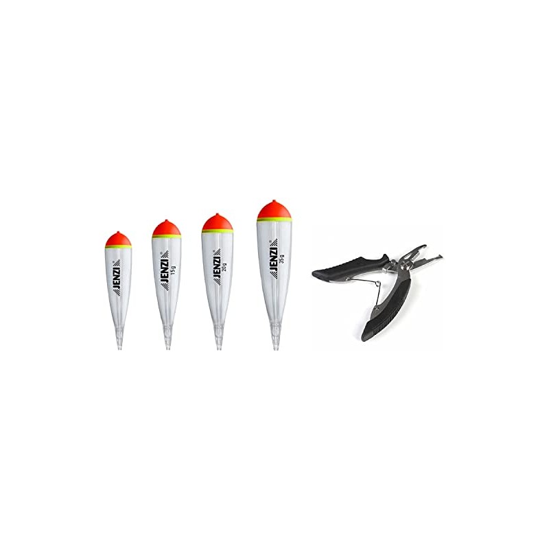 Set of 4 x Jenzi Predator Fish Float Clear Transparent