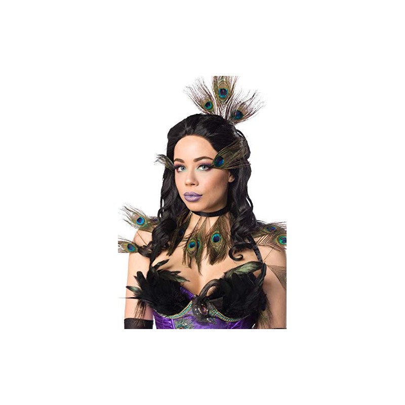 Mask Paradise Peacock Girl Costume 80151-085-027 90% Polyester and 10%