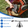 Anglekai 2+1PCS Metal Lawn Mower Blade Sharpener, Universal Metal Lawnmower