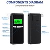 Breathalyzer,Upgrade Professional-Grade Accuracy Alcohol Tester with Digital Blue LCD Display
