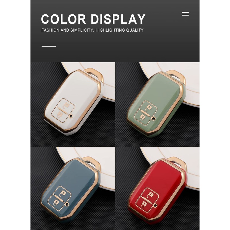 TECART Soft TPU Key Case Cover Fit for Suzuki Ertiga