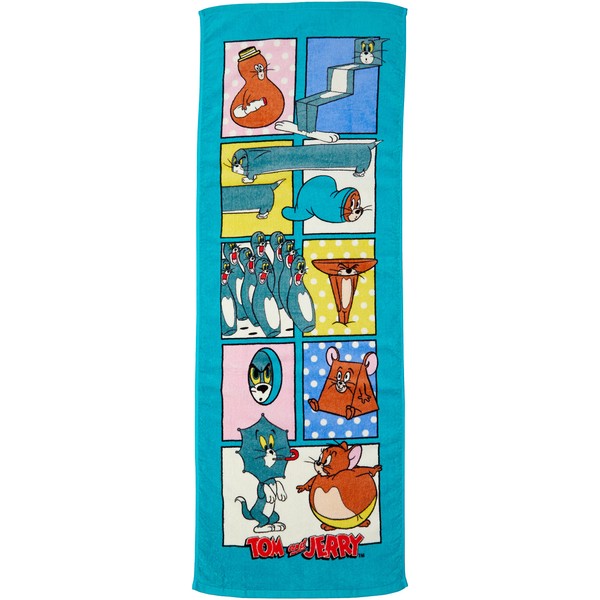 Marushin 4105025900 Bath Towel for Kids, Tom and Jerry, Beach, Sea, Pool, Summer