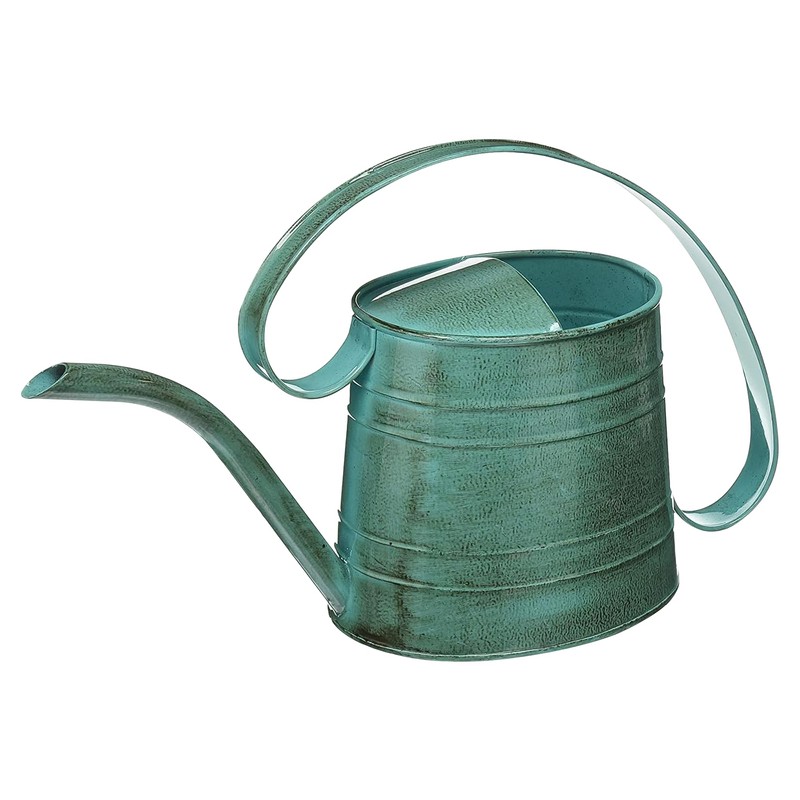 ROBERT ALLEN MPT01505 Danbury Metal Watering Can, Surf Light Blue