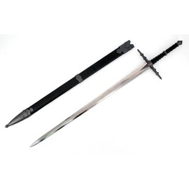 Medieval Crusader Sword with Scabbard - Choose Your Style (Royal Sword Carbon Steel Color)