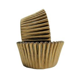 Regency Wraps 40-Count Greaseproof Baking Cups, Standard, Gold Matte