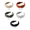 JewelVOX Hair Accessories, Headband Mixed Material, Twist Wide, Gray