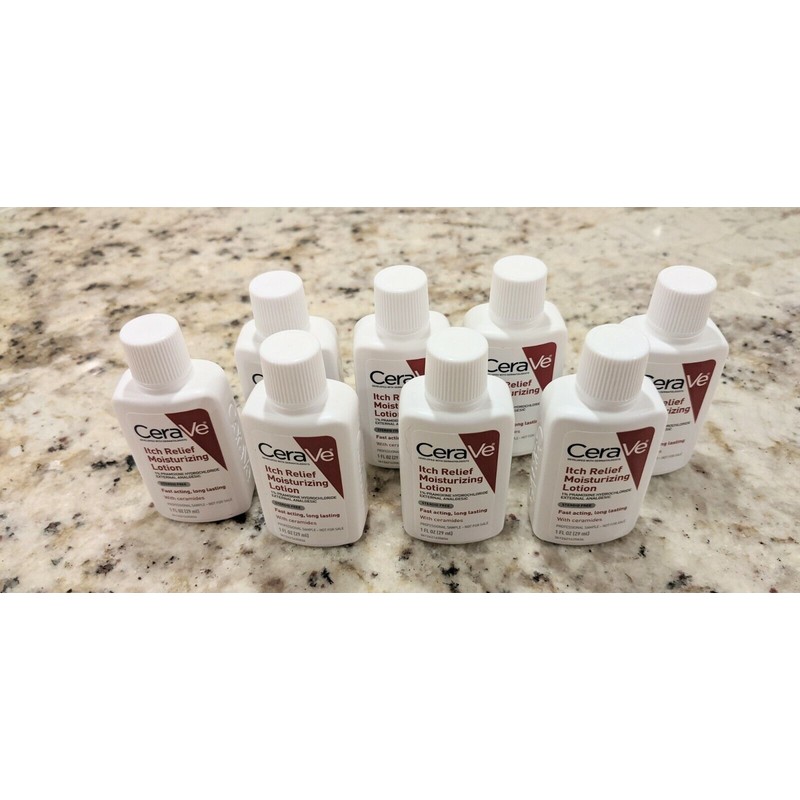 CeraVe 8X CeraVe Itch Relief Moisturizing Lotion Travel/Sample Size exp