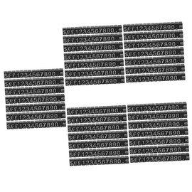 Operitacx 50 Sets Digital Price Tag Price Cube Price Tags for Jewellery Price Display Cube Stand Tags Display Price Letter Price Block Cube Jewellery Plastic