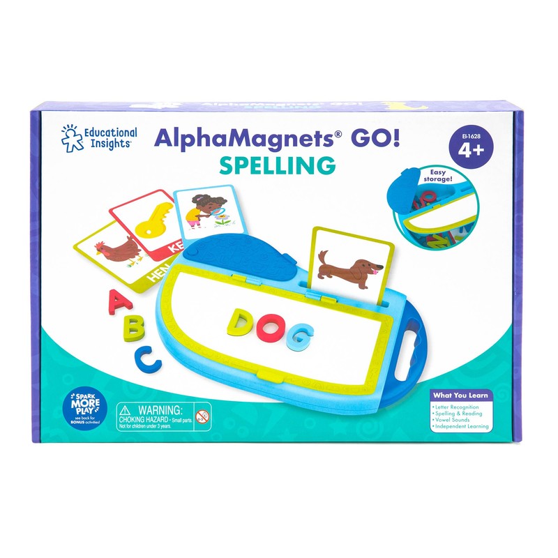 Learning Resources AlphaMagnets GO Spelling Activity Set, Magnet Letters for