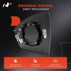 A-Premium Right Passenger Side Heated Mirror Glass with Backing Plate