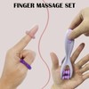 NICEIN 2 Stück Hand-und Fingermassagegerät, Double Roller Handmassagegerät, Finger Massageringe,
