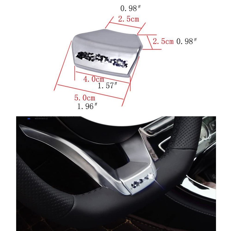 Steering Wheel Emblem Decal Sticker Badge Decoration Logo for GLK