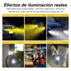 3 Par Faros Luces Led Para Motos Auto Doble Color