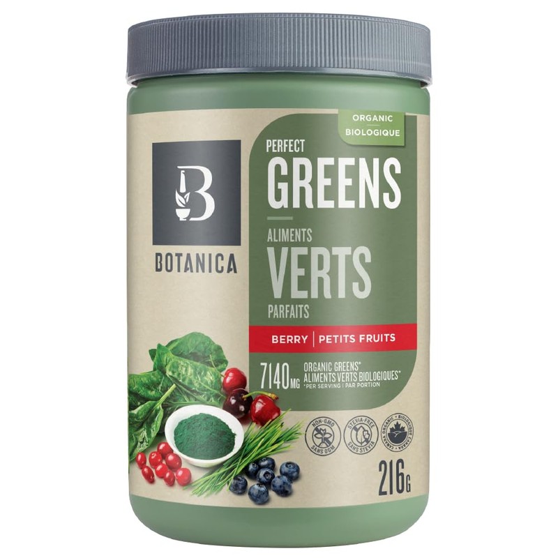 Botanica Botanica Health Perfect Greens Powder Berry Flavour C Chlorella,