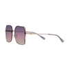 Coach HC7150D Sunglasses, Shiny Rose Gold/Purple Pink Peach Gradient, 60