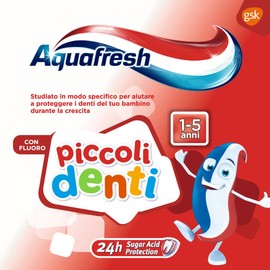 Aquafresh 12 x 50ml Small Teeth Toothpaste for Children 1 to 5 Years Gently Helps Clean and Protect