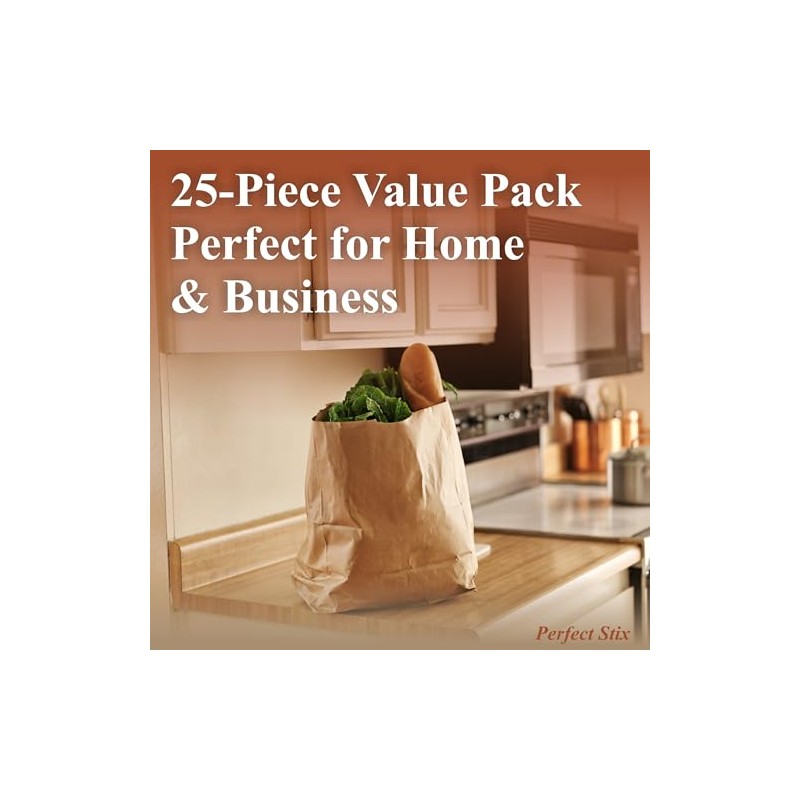 Perfect Stix 57 Lb Kraft Brown Paper Bags- Pack of