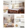 Emak Modern 8 Inch Black Pendant Light, Farmhouse Pendant Lighting