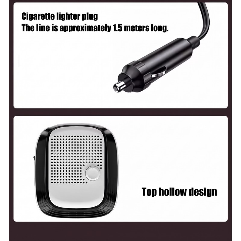 12V/24V Car Heater Fan for Winter Driving – Adjustable Wind