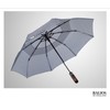 Balios Travel Folding Umbrella with Real Wood Handle Auto Open
