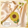 Neptniopllab Sunflower Keychain Diamond Sunflower Bag Charm Key Chain Ring