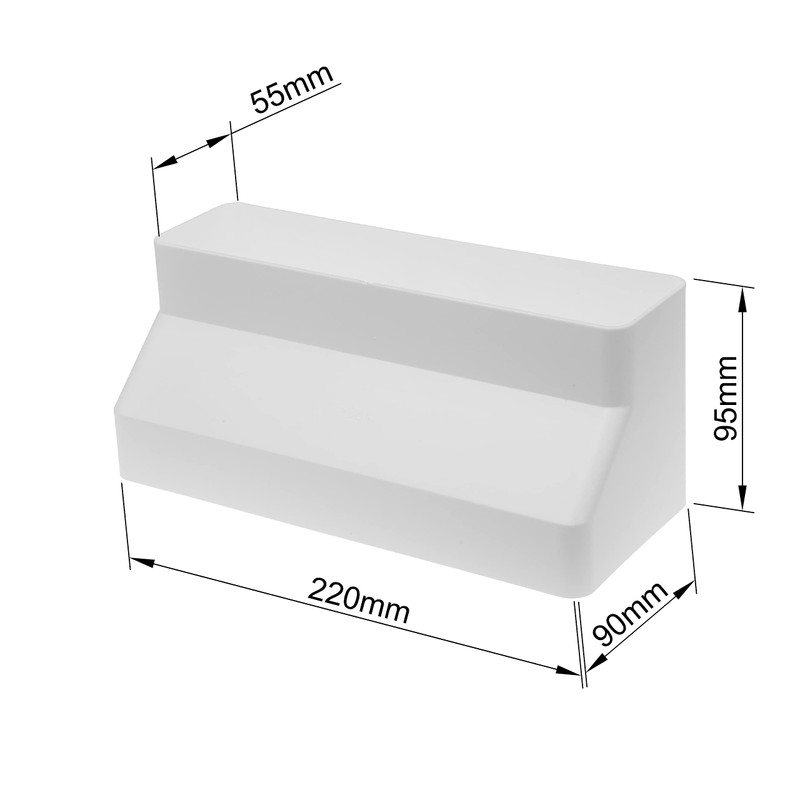 Vent Systems Flat Rectangular Pipe Connector for Pipe Connection 220