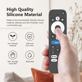 LEFXMOPHY Case Cover for onn Google TV 4K Pro Streaming Device (2024) Android TV Box Remote Protector Sleeve - Black