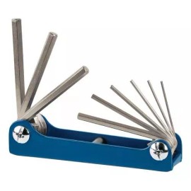 Truper Juego 9 Llaves Allen, Tipo Navaja, Cuerpo De Lámina, 15563