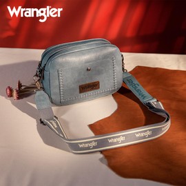 Wrangler Crossbody Bag for Women Camera Purse with Wide Strap WG90-819JN
