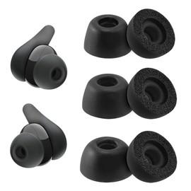 NANLANFAN Replacement Foam Ear Tips for Sony LinkBuds Fit, Ultimate Comfort, 3 Pairs (S/M/L, Black)