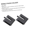 Mipcase 2pcs Metal Mic Holder with Durable Design Professional Radio