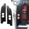 Rear bumper with ABS black body scratch protection cover decorative
