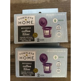 Keurig Reusable Coffee Filters - Purple 4 Pack 1.0 & 2.0 Compatible