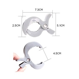 LAT Universal Pram Clips, Universal Pram Clip for Attaching Toys and Changing Clothes to Buggy, Pushchair, Baby Seat (Black x 2)