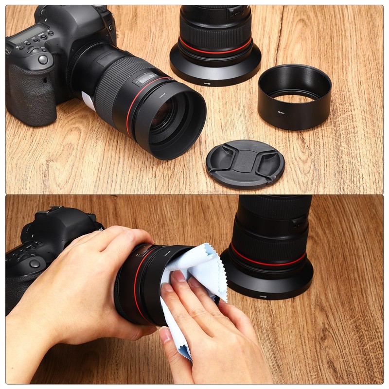 PATIKIL 62mm Lens Hood for Camera Lens Wide Angle Mat
