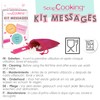 ScrapCooking 3700392420413 Meldungen für Kekse, Kunststoff, Rose, 18 x 10