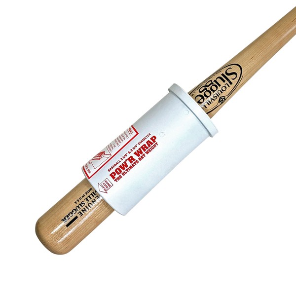 Pow’r Wrap Bat Weight for Baseball, 24-Ounce White Polycarbonate Baseball