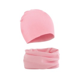 WUWYOUWL Baby Baumwolle Weiche Beanie Hut Wichtel Schal zweiteiliges Set für 1-3 Unisex Baby Herbst und Winter (DE/NL/SE/PL, Alter, Einheitsgröße, Rosa)