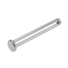 METALLIXITY 1pc 8mmx60mm Single Hole Flat Head 304 Stainless Steel Clevis Pin for Metal Devices Furniture Mounting Industrial DIY