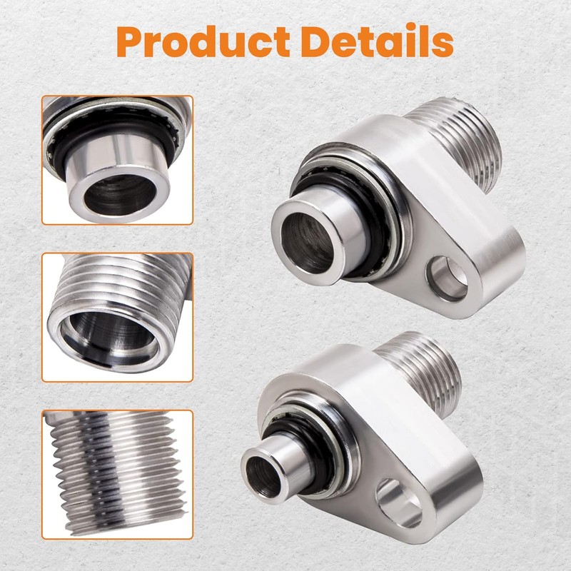 maXpeedingrods LS AC Compressor Adapter Fittings for 10S17F & 10S20F