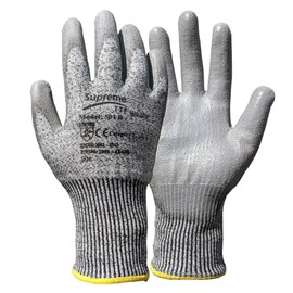 TOKHA SAFETY 12 Pairs Cut Protect Level 5/D Work Gloves HPPE Yarn knitted Liner PU Coated Palm Light-Weight Comfort Assembling DYI (XL (Size 10))