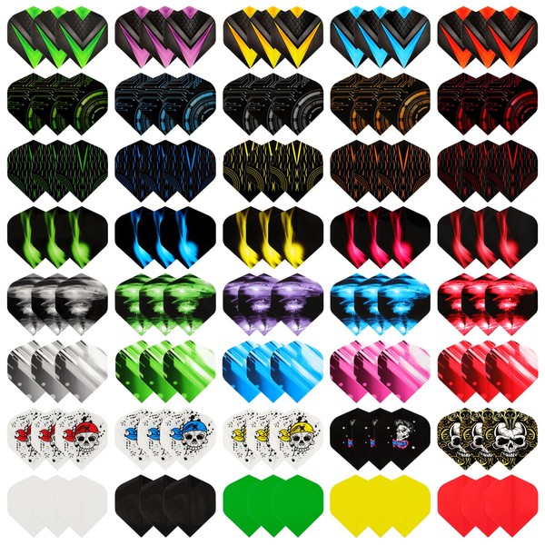 QKURT Dart Flight, 8 Styles 40 Sets 120 PCS Standard