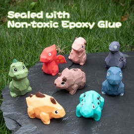 Mold-Free & No Holes Dinosaur Bath Toys 8 Pack | Baby Toys for 6-12 Months & Toddlers 1-3 Years Old | Safe and Non-Toxic Bathtub Pool Floating Toys | Birthday Gift for Toddlers Boys Girls