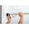 Moen Curved Adjustable Spring Tension No Drill Shower Curtain Rod