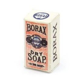 MyTinyWorld 2 x Dolls House Miniature Victorian Borax Dry Soap Boxes